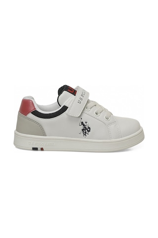 U.s. Polo Assn. Gus Jr 6fx Beyaz Erkek Çocuk Sneaker 000000000102155601 Beyaz-grı-kırmızı