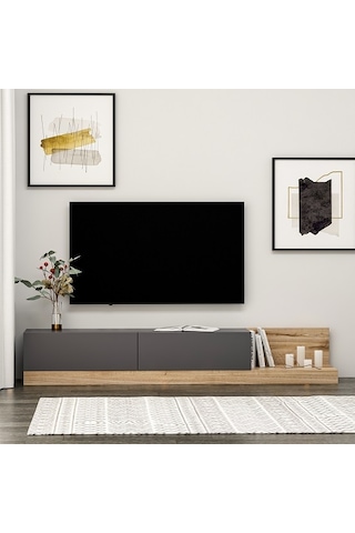 Tv Sehpası Masal Antrasit Çırağan 180 Cm