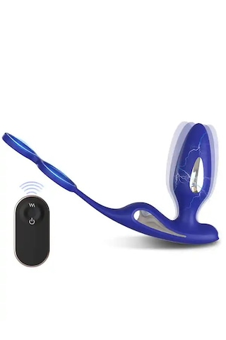 Fastieshop Penis Halkalı Şok Özellikli Anal Vibratör