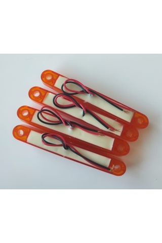 4 Adet Neon Led Lamba Slim Model Turuncu 12-24 Volt