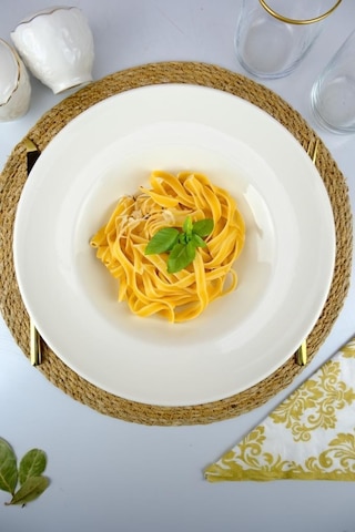 Digithome Valencia Porselen Spagetti Makarna Tabağı 27 Cm Krem - Ipf1096 C320.045
