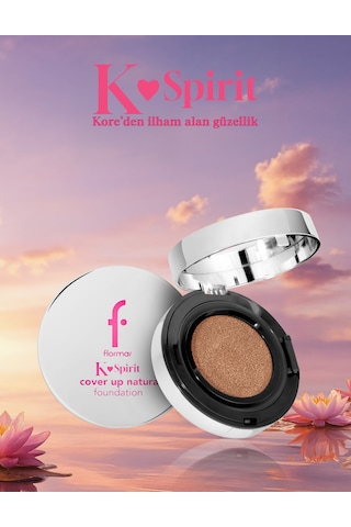 Flormar K-Spirit Cover Up Yüksek Kapatıcı & Uzun Süre Kalıcı Doğal Bitişli Fondöten 007 Macchiato