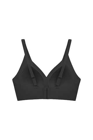 Cottonill Seamless Bra - Velora Siyah Lazer Kesim Balensiz Rib Dokulu Dikişsiz Kadın Sütyen