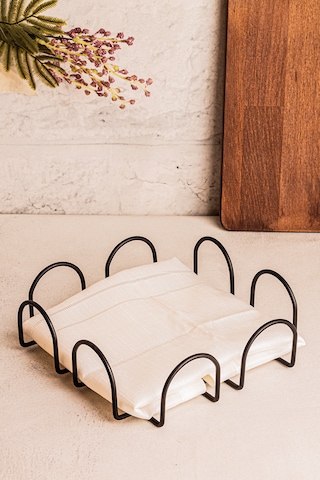 Snippy Visa - Metal Mat Siyah Peçetelik