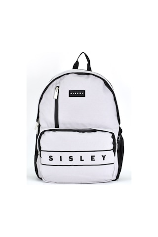 Sisley Okul Sırt Çantası Unisex Çok Gözlü Günlük Seyahat Sırt Çantası Gri 12920