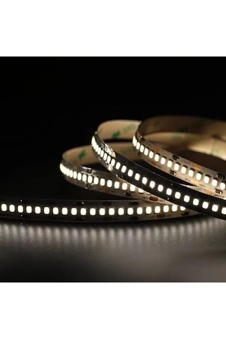 5metre 240 Led/m Şerit Led Hortum 6500k Soğuk Beyaz Kendinden Yapışkanlı Güçlü Smd2835 12v Dc Ip20