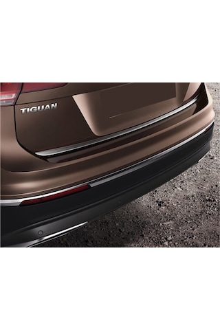 Volkswagen Tiguan Formlu Krom Bagaj Alt Çıta 2016- Üzeri Paslanm N11.1191