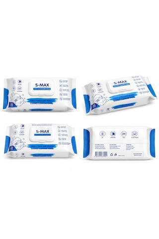 S-max Beyaz Sabun Kokulu Yüzey Temizleme Havlusu Büyük Boy 4 Paket 4x102 'li Beyaz Dokulu