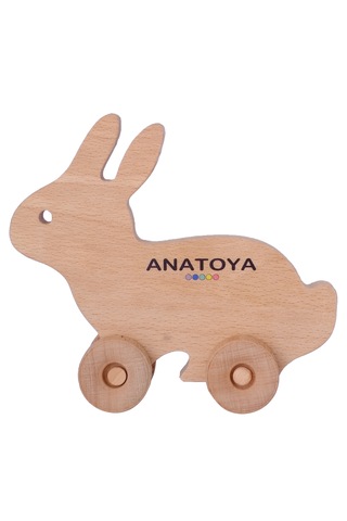 Ahşap İki Boyutlu Oyuncak Tavşan - Anatoya