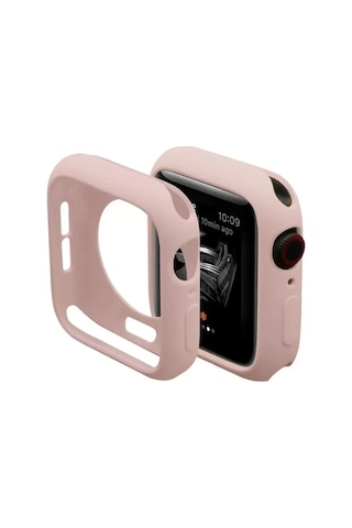 Newface Apple Uyumlu Watch 44mm Silikon Alt Kasa - Pudra Korumalı Kapak
