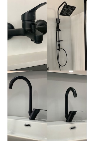 Armour Armatür Batarya Seti 4'lü Siyah