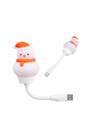 Powermaster Esnek Usb'li Çocuk Gece Lambası Beyaz