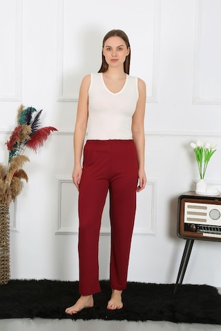Akbeniz Kadın Pamuk Penye Tek Alt Pijama Bordo 27514-bordo Bordo