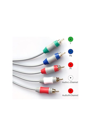 Bealuffe Wii U Multi Out 5rca 480p Hd Ses Video Kablosu 6 Ayaklar İçin Wii İçin Bileşen Kablosu