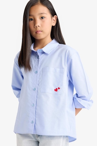 Defacto Oversize Geniş Kalıp Oxford Mavi Kız Çocuk Gömlek F2274a8/be213 Mavi