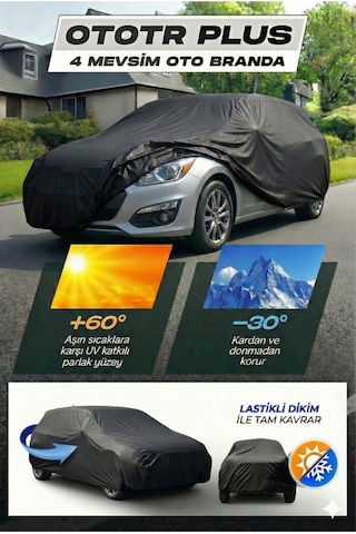 Hyundai Excel Araç Brandası Siyah