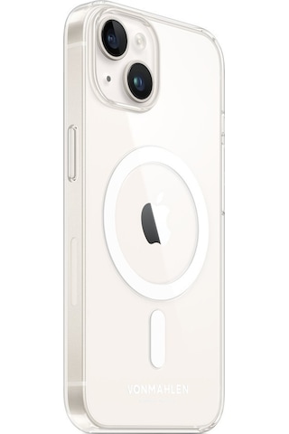 Vonmahlen İphone 14 Plus Magsafe Uyumlu Sararma Önleyici Korumalı Şeffaf Telefon Kılıfı