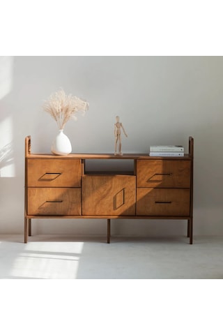 Woodesk Oasis, Ahşap, Dolap Ve Konsol, 140x90, Tik Renk