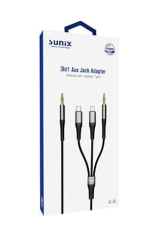 3in1 Aux Jack Adaptör Ac-08
