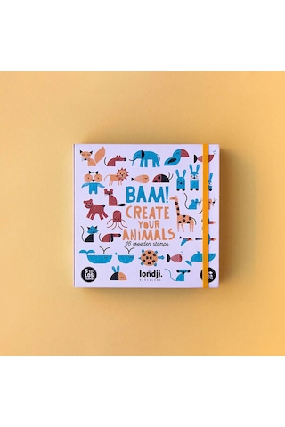Londji Bam Animals Damga Seti Canlı Renkler