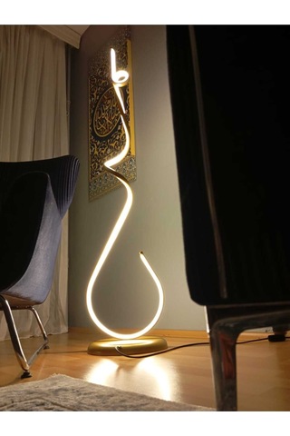 Gold / Home / 120 Cm / Lambader / Alüminyum Gövde / 3 Renk Işık /