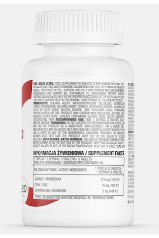 Ostrovit Mgzb Zma Ultra 120 Tabs