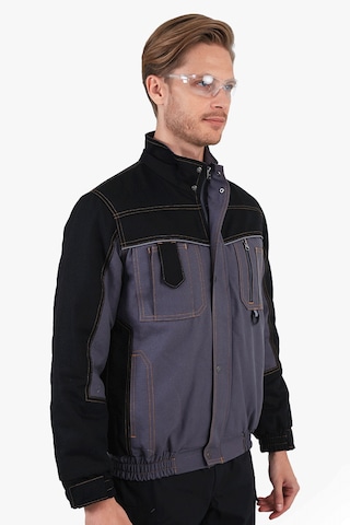 Çift Renkli Panama Mont Gri - Siyah