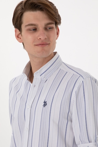 U.s. Polo Assn. Erkek Lacivert Gömlek Desenli 50306352-vr033 Lacivert