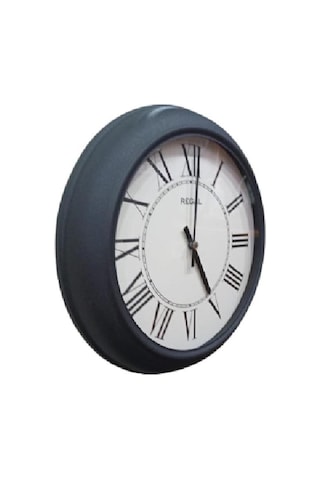 Regal 4290 Bwr Özel Seri Metal Kasa Akar Sessiz Saniyeli Duvar Saati Çok Renkli