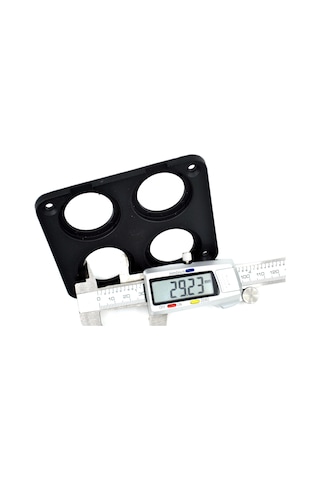 Motoraid 4 Yuvarlak Delikli Pano Montaj Port Plastik Yuva Çakmak Usb Panel