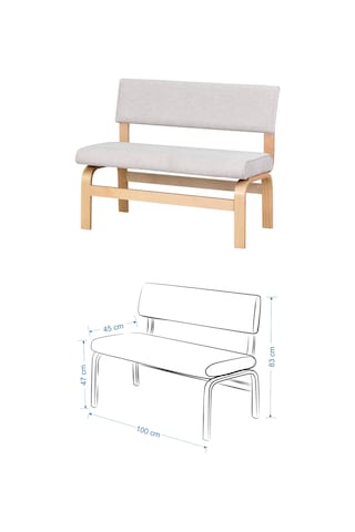 Vilinze Ege Sandalye Ve Bank Avanos Ahşap Açılır Mdf Mutfak Masası Takımı - 70x120 Cm Diğer