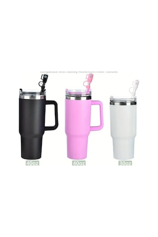 1 Adet Stanl. Pipet Tıpası Silikon Kapak, Termoslar İçin 30&40oz Şekilli Pipet Kılıfı 10 Mm Çap İçin Pembe Termos Şekilli
