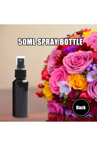 Geeksen Siyah 50ml Taşınabilir Pet Sprey Flaske - Çözünür Kapağı, Toz Koruyucu Pp Başlık, Leşemeyen, Saf Saklama Diğer