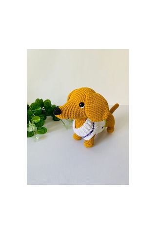 Adenya Sepeti Amigurumi Sosis Köpek Sarı