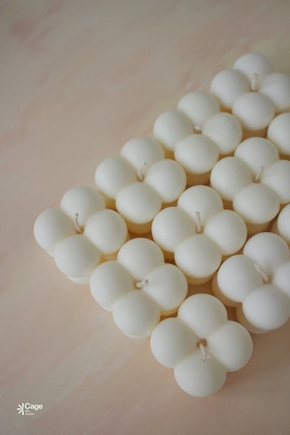 Bernami Mum Pinterest Kokulu Dekoratif Mini Bubble Mum - Beyaz Renk 1 Adet Diğer
