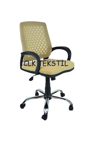 Clk-06 Fileli Petek Ofis Büro Bilgisayar Koltuğu Sandalyesi Krom Ayak