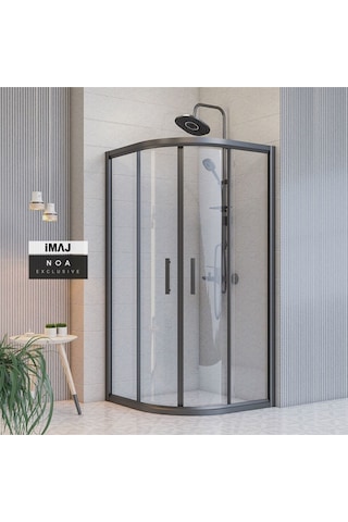 İmaj Banyo Noa Oval Duşakabin Siyah