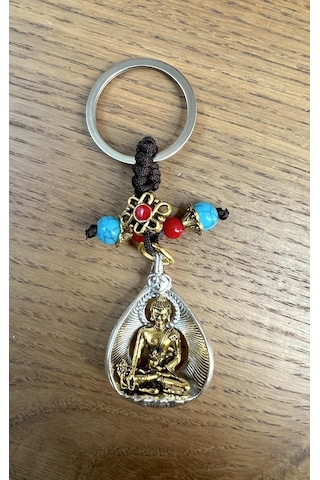 Feng Shui Buda Figürlü Metal Anahtarlık