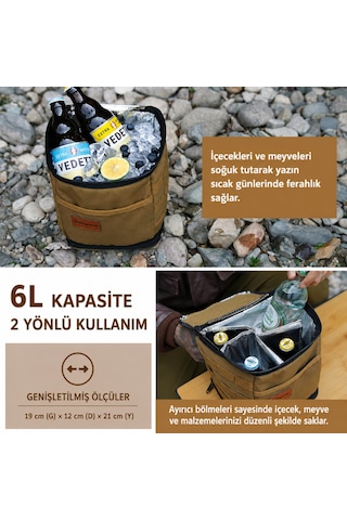 Kingcamp Forgebın S2 Premium Termal Kamp & Piknik Çantası Haki