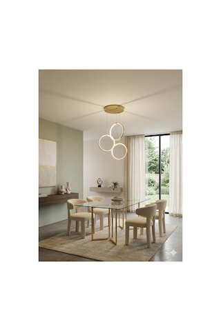 Gold-fırın Boya-3halka-çap22-modern-led-avize