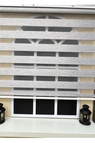 Zebra Stor Perde Gri Stb 400v04-d Çok Renkli