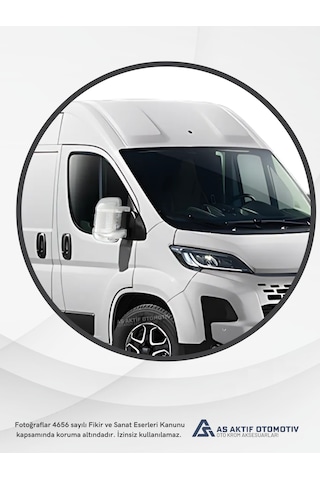 Fiat Ducato Van Ayna Kapağı 2 Parça 2025 Ve Üzeri Krom Paslanmaz Çelik