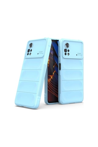 Poco X4 Pro 5g Kılıf Optimum Silikon - Sky Blue
