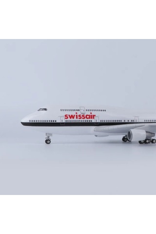 Swiss Air Boeing 747 Yolcu Uçağı Model Uçak 1/160 Ölçek 47cm