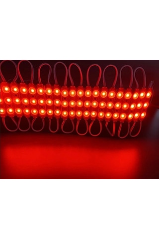 20 Adet 5 Watt Kırmızı Işık Ip65 Modül Led, 10 Adet Magnetli, Çok Kaliteli Kırmızı Işık Modül Led Kırmızı