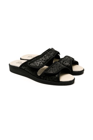Sandalet Kadın 5688 Green Life Stretch Women's Footwear Black Siyah