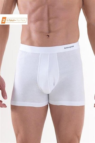 Blackspade Erkek Boxer 2Li Paket Loose Fit 9626 - Beyaz