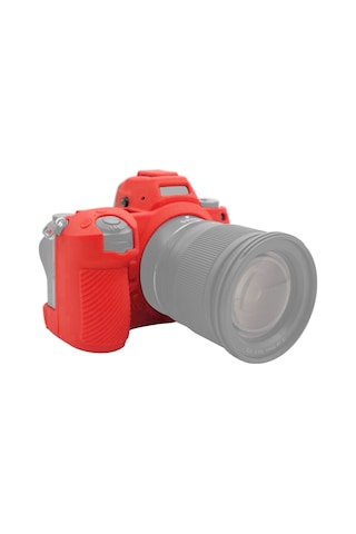 Nikon Z6 Iı İçin Puluz Yumuşak Silikon Koruyucu Kılıf Kırmızı Kırmızı