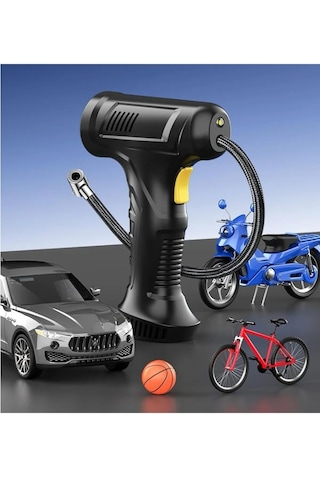 Enshall KMP-6622 3600 Mah Şarjlı Tabanca Auhma Kompresör Araba Bisiklet Top Lastik Şişirme Pompası