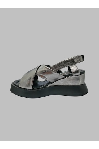 Albini A-24y101411 Kadın Deri Sandalet PLATİN